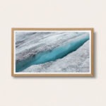 framed photo of a crevasse on Larstig glacier | Austria